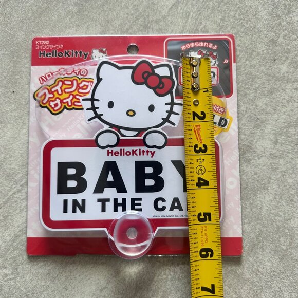 Hello Kitty Car Accessory Baby in the Car Movement Window Suction Japan Kawaii - Picture 8 of 9